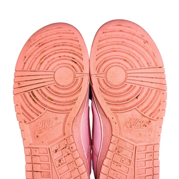 Nike Dunk Low GS Triple Pink WOMENS‎ Size 8 PRE-OWNED DH9765-600 Shoes Sneakers - Picture 12 of 14